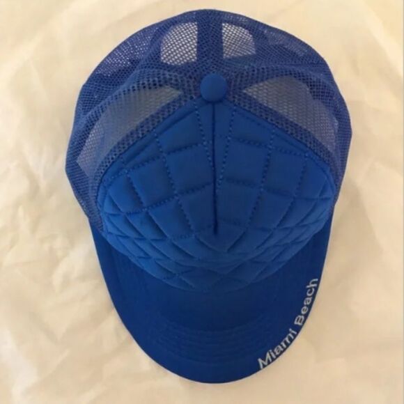 Surf Style Miami Beach Royal Blue Trucker Hat - Picture 4 of 9